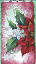 MIXED MEDIA RED POINSETTIA