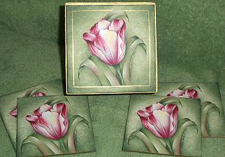 PARROT TULIP COASTERS