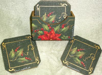 POINSETTIA COASTERS