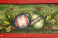 MIXED MEDIA CHRISTMAS ORNAMENT TRAY