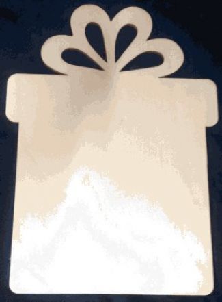 LARGE PRESENT WOOD